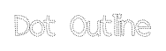 Dot Outline font